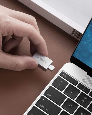 ANKER USB-C轉USB-A 3.0 轉接頭 轉換 Type C轉接頭 蘋果 Apple Macbook【全日空】