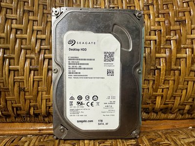 二手硬碟 Seagate 希捷  Desktop HDD  1TB  1000GB  SATA / 3.5吋