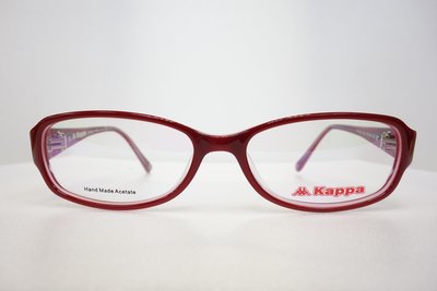 【中國眼鏡】Kappa 義大利 運動 品牌 膠框 板材 紅 女用 鏡框 鏡架