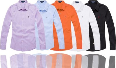 現貨美國Outlet Ralph Lauren POLO 女款 長袖 百搭 素面 襯衫 小馬刺繡 7色任明星同款熱銷