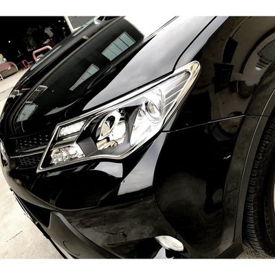 【JR佳睿精品】4代 Toyota 豐田 Rav4 XA40 2012-2015 改裝 鍍鉻大燈框 前燈框 大燈 電鍍