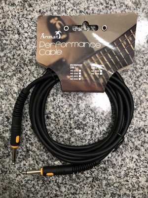 【華邑樂器71038-4】ARXMAN 20呎導線-PVC絕緣粗線 雙直頭600公分 吉他貝斯鍵盤適用AE-206