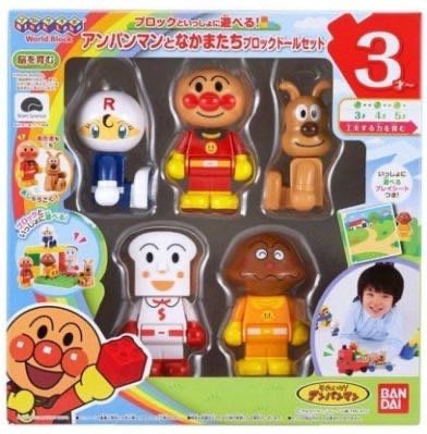 日本 麵包超人 ANPANMAN 可愛人偶積木組 人偶 公仔 兒童玩具 生日禮物＊妮可寶貝＊