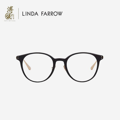 鏡框溥儀眼鏡 LINDA FARROW板材鈦金屬手工眼鏡LFLPUYI18&GRAY鏡架