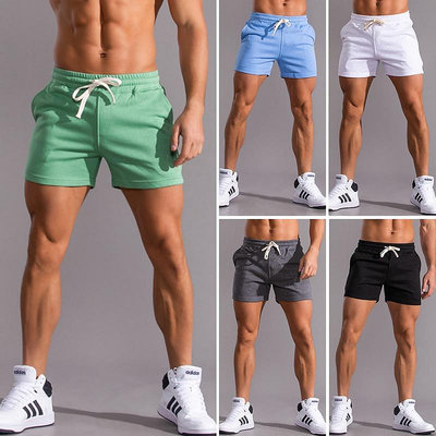 新款棉質柔軟短褲男士休閒慢跑運動短褲夏季男（滿599免運）（滿599免運）