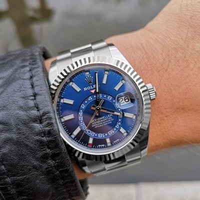 Model #326934 Blue Index #Rolex Sky Dweller 42mm Mens Watch