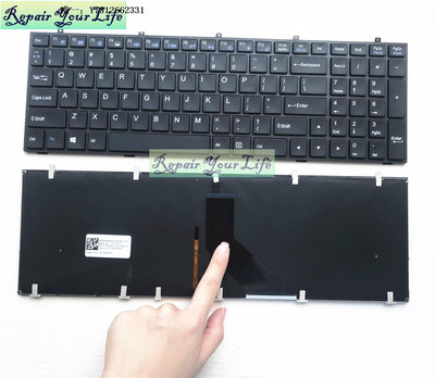 電腦零件適用 神舟 戰神K660E K590S K650C K570N K790C 筆記本鍵盤筆電配件