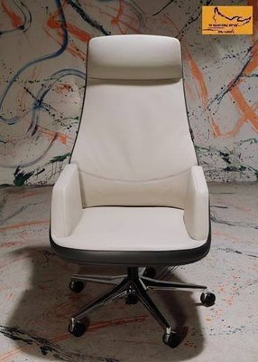 億嵐家具《瘋椅》英國鷹牌 凱撒琳二代Cheaserlna Princess II (深灰色+白/深灰色) 工學椅/皮椅