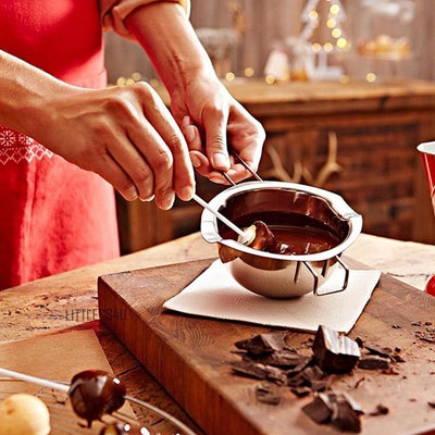 不銹鋼材質巧克力奶油融化碗/加熱鍋/化蠟鍋/香氛蠟燭製作工具/隔水加熱鍋/巧克力融化鍋