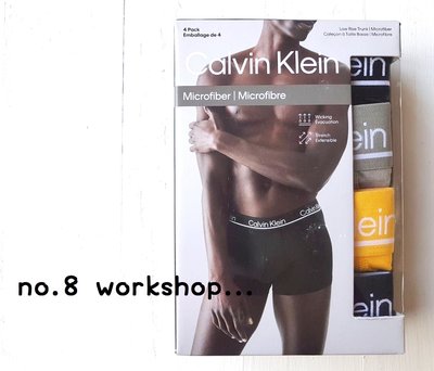 多款任2組75折【Calvin Klein MICROFIBER低腰四角內褲】☆【CKU001N3】(S-M)四件組