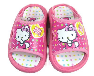【卡漫迷】 出清特價 Hello Kitty 拖鞋 2種尺寸 ㊣版 休閒鞋 童鞋 台灣製 兒童 涼鞋 女童 檢驗合格