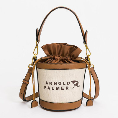 雨傘牌 包包【永和維娜】Arnold Palmer 水桶包 斜背包 Soleil系列 米白色 432-6001-01-6