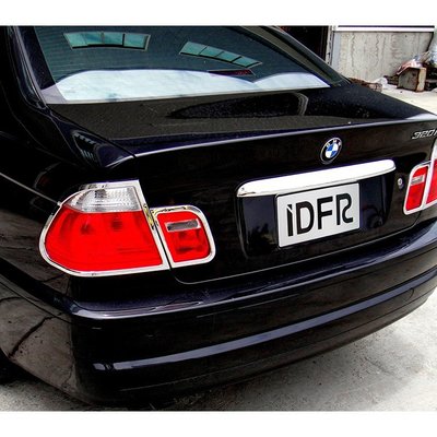【JR佳睿精品】98-01 BMW 318 320 3系列 E46 改裝 鍍鉻後燈框 尾燈框 後燈 飾條 裝飾 配件