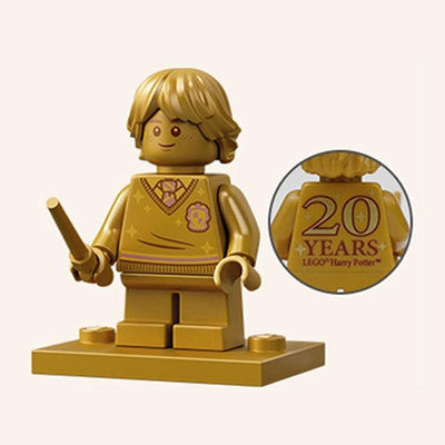 眾信優品 【上新】LEGO樂高 哈利波特人仔 20年 金色羅恩 76388 拜訪霍格莫德村新品LG840