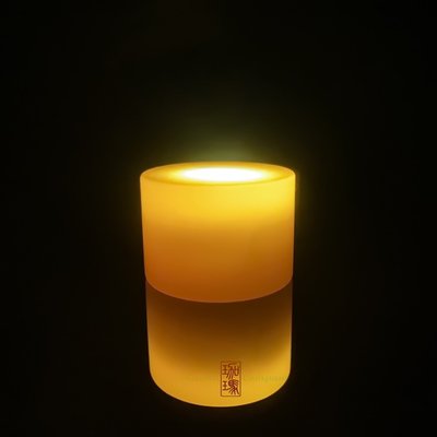 珈瑪-6小時LED蠟燭燈-小型*1粒(USB充電附電源線)-宗黃色LED純蠟蠟燭防水電子蠟燭燈 供佛燈充電式蠟燭充電蠟燭