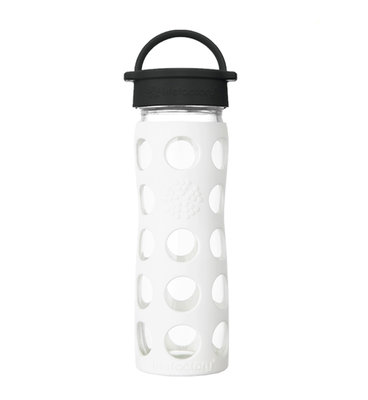 【美國製】lifefactory 白色 玻璃水瓶 平口 475ml 水壼 水瓶 玻璃瓶
