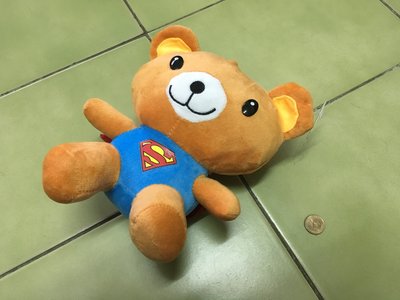 [久放庫存品] DE-LOVELY 熊造型玩偶 超人 救人要緊 超人披風 有標籤 需清洗