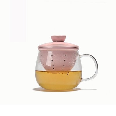 5Cgo【茗道】含稅會員有優惠  541245565358 耐熱玻璃泡茶壺杯陶瓷過濾內膽可拆洗紅茶沖茶器茶具配件