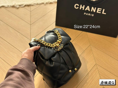 【二手包包】牛皮Chanel新品牛皮質地時裝休閑 不挑衣服尺寸2224cmNO231214