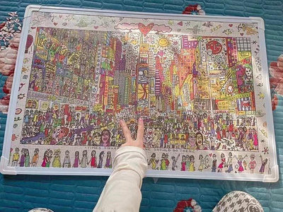 【現貨精選】1000片紙質拼圖裱框一千片動漫海賊王高難度拼裝玩具禮物6歲以上