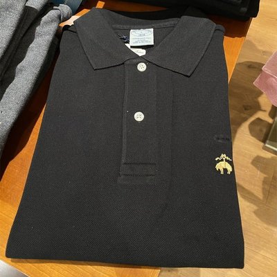 現貨熱銷-Brooks Brothers/布克兄弟 夏季短袖T恤修身翻領純色Polo衫男
