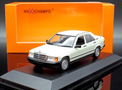 【MASH】現貨特價 Maxichamps 1/43 Mercedes-Benz 190E 1984 白