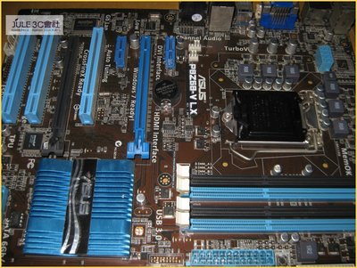 JULE 3C會社-華碩ASUS P8Z68-V LX Z68/DDR3/USB3/雙智能處理器/良品/1155 主機板