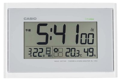 14490A 日本進口 限量品 正品 CASIO卡西歐日曆座鐘桌鐘 可壁掛溫溼度計時鐘LED電子鐘電波時鐘送禮禮品