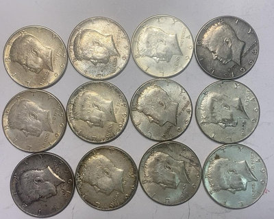 二手 美國肯尼迪銀幣1964年 錢幣 銀幣 硬幣【奇摩錢幣】1607