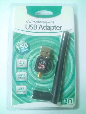 WiFi 802.11n 150Mbps USB 無線網卡 帶2 dBi 天線