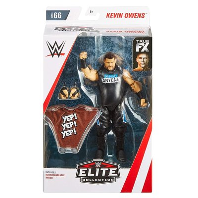 [美國瘋潮]正版 WWE Kevin Owens Elite #66 Figure 戰鬥KO精華版公仔人偶附可動手部道具
