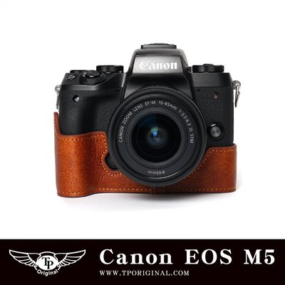 小馨小舖【台灣TP】【Canon EOS M5  EOSM5 真皮相機底座】相機包 相機皮套