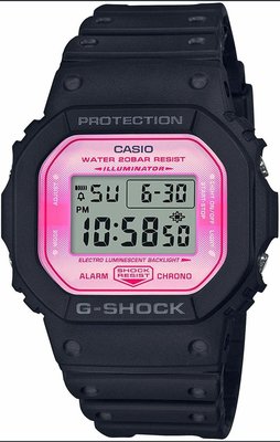 CASIO G-SHOCK 手錶 紀念錶  DW5600TCB  1JR 日本限定 櫻花粉 黑粉 粉紅色 黑色
