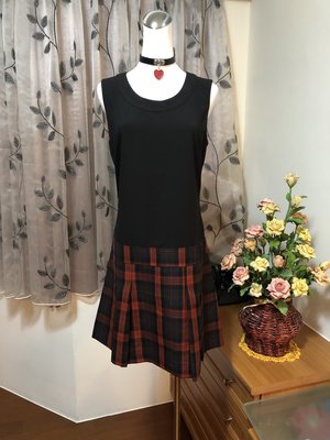 Bread & Butter全新時尚學院風紅格紋洋裝(#1)～（VK、MOMA、iROO、Miss O)