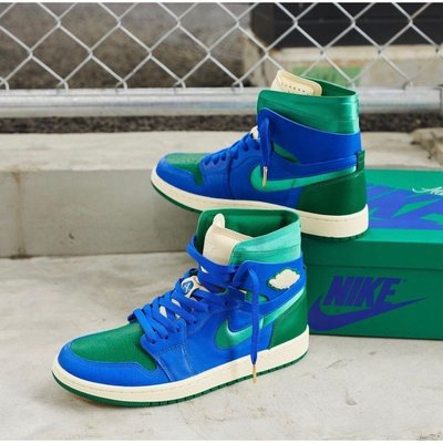 【正品】Aleali May x Air Jordan 1 Zoom CMFT SP“Califla”藍綠DJ1199-40潮鞋