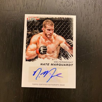 2011 Topps UFC Moment of Truth Auto Nate Marquardt 親筆簽名 格鬥拳擊卡 卡片