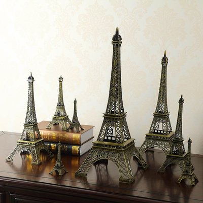 巴黎埃菲爾鐵塔模型歐式擺件工藝品家居擺設創意生日禮物小工藝品