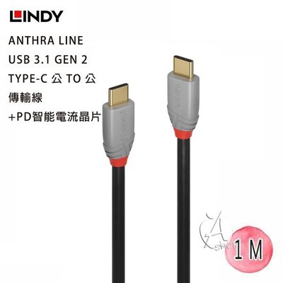 【A Shop】LINDY 36901 ANTHRA LINE 3.1 GEN 2 C to A+PD智能電流晶片1m