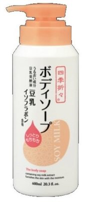 日本製 熊野 豆乳精華緊緻美肌保濕沐浴乳 600ml 豆乳沐浴乳 日本熊野 豆乳美肌沐浴乳