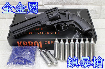 台南 武星級 First Strike KILLA 12.7mm 防身 左輪 鎮暴槍 CO2槍 優惠組E 折輪