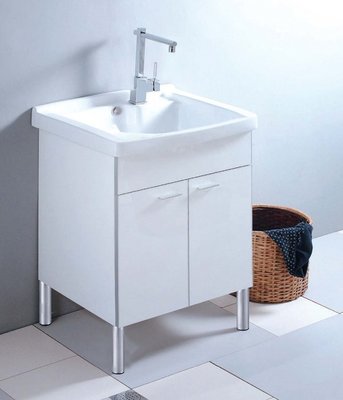 浴室的專家 *御舍精品衛浴  陶瓷 洗衣槽浴櫃組 60公分 (白色)