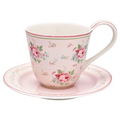 GreenGate Cup & Saucer - Marley Pale Pink