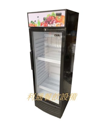 《利通餐飲設備》250L 1門玻璃冰箱 單門玻璃冷藏冰箱 冷藏展示櫃 小菜冰箱 飲料展示櫃 冷藏櫃 冷藏冰箱