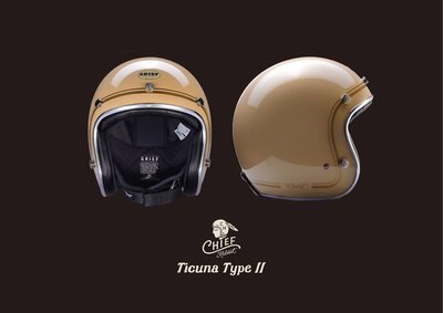 (I LOVE 樂多) Chief Helmet Ticuna系列 3/4 安全帽 (駝色)