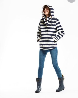 Miolla 英國品牌 Joules 新款藍白條紋內裏防水防風透氣風衣外套