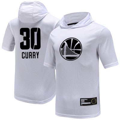 NBA 金州勇士隊 籃球運動連帽T恤 短袖上衣 熱身服 CURRY 30號