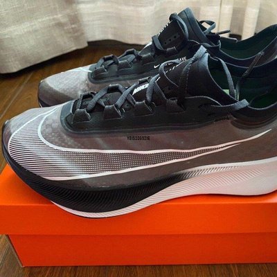 【正品】Nike Zoom Fly 3 黑白 氣墊 避震 透氣 舒適 慢跑 AT8240-007潮鞋