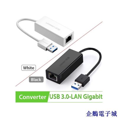 溜溜雜貨檔Ugreen 100 / 1000 USB 3.0 轉局域網電纜 (20255 / 20256)