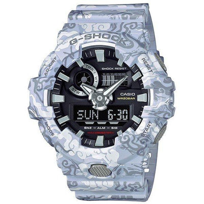 【潮尚飾界】CASIO 卡西歐手錶 G-SHOCK GA-700CG-7A 35週年紀念款四神系列白虎 防水手錶 運動手錶 限量款