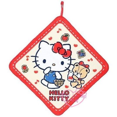 ♥小公主日本精品♥Hello Kitty 大耳狗 迪士尼 巴斯光年 公主款式造型 可掛擦手巾 小方巾 小毛巾 ~3
